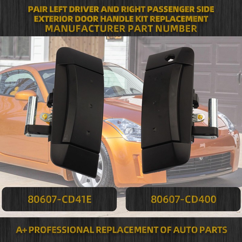 Dasbecan 1 Pair Left Driver and Right Passenger Side Exterior