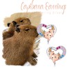 Capybara Earrings Capybara stud Earrings 925 Sterling Silver Heart-shape Stud