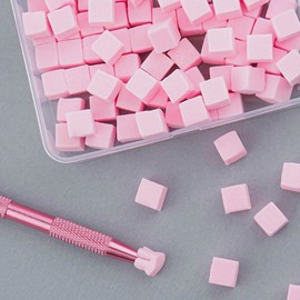 Nail Store Nail Gradient Sponge 100 Piece Clamp Set, 1 Set, 2. Pink + Clamp Set W723 / 네일스토어 네일 그라데이션 스펀지 100개입 집게 세트, 1세트, 2.핑크+집개세트 W723