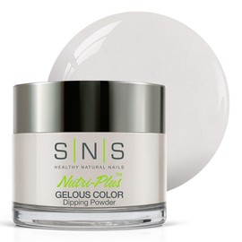 SNS Nail Dip Powder, Gelous Color Dipping Powder - Nanotech (Gray/Pastel, Cream) - Long-Lasting Dip Nail Color Lasts 14 Days - Low-Odor & No UV Lamp Required - 1oz