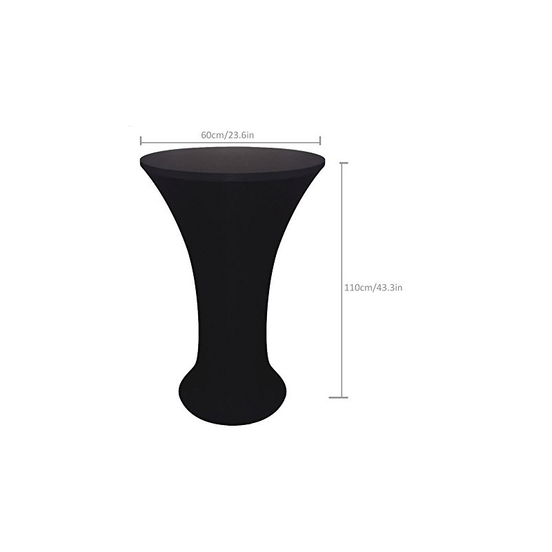 JISEN Mantel elástico ajustable de licra para cóctel de 24x43