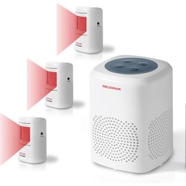 S SELDORAUK Dog Barking Alarm Motion Sensor 1000 Feet Wireless Home Security Driveway Alarm Kit (1Receive + 3Motion Detectors)