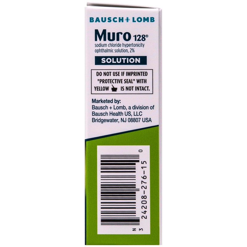 Muro 128 2% Sodium Chloride Hypertonicity Ophthalmic Solution, from Bausch