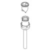 KOHLER GENUINE PART 1192026-CP VACUUM BREAKER ASSEMBLY, 3/4"
