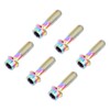 6PCS Bicycle Stem Bolt M5 X 16mm Titanium Alloy Waterproof