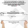 PATIKIL Coiled Lanyards with Buckle 47 Inch, 6 Pcs Retractable