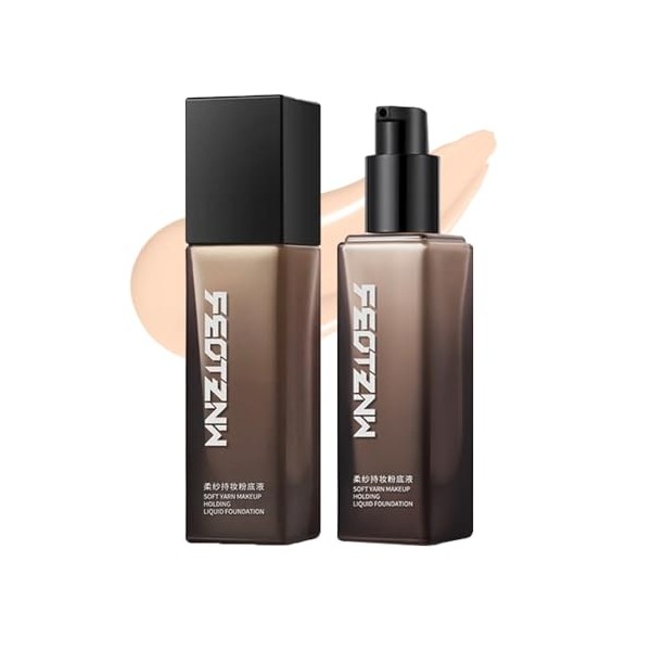 Feotznw Flawless Finish Foundation Makeup - Lightweight Medium Coverage, Semi-Matte