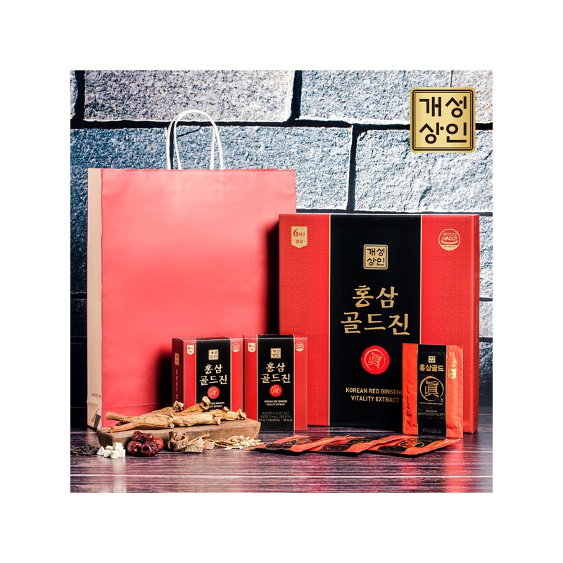 Gaesung Sangin (현대Hmall)개성상인 홍삼골드진 50ml 30포 1+1 (총 60포) Hyundai