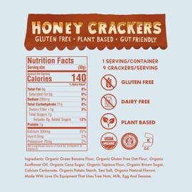 Fair & Square Gluten Free Graham Crackers Powered by Gut Friendly, Prebiotic Banana Flour | Organic, Vegan, Dairy Free, Allergen Friendly, Nut Free, High Calcium, Kosher | 4 oz (Pack of 2) - Sweet & Salty Variety Pack - Honey Graham Crackers and Sea Salt