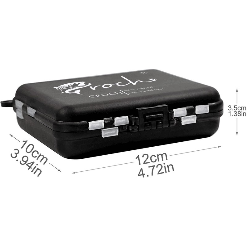 Croch 160pcs/box Fishing Accessories kit with Tackle Box,Including Jig Hooks,