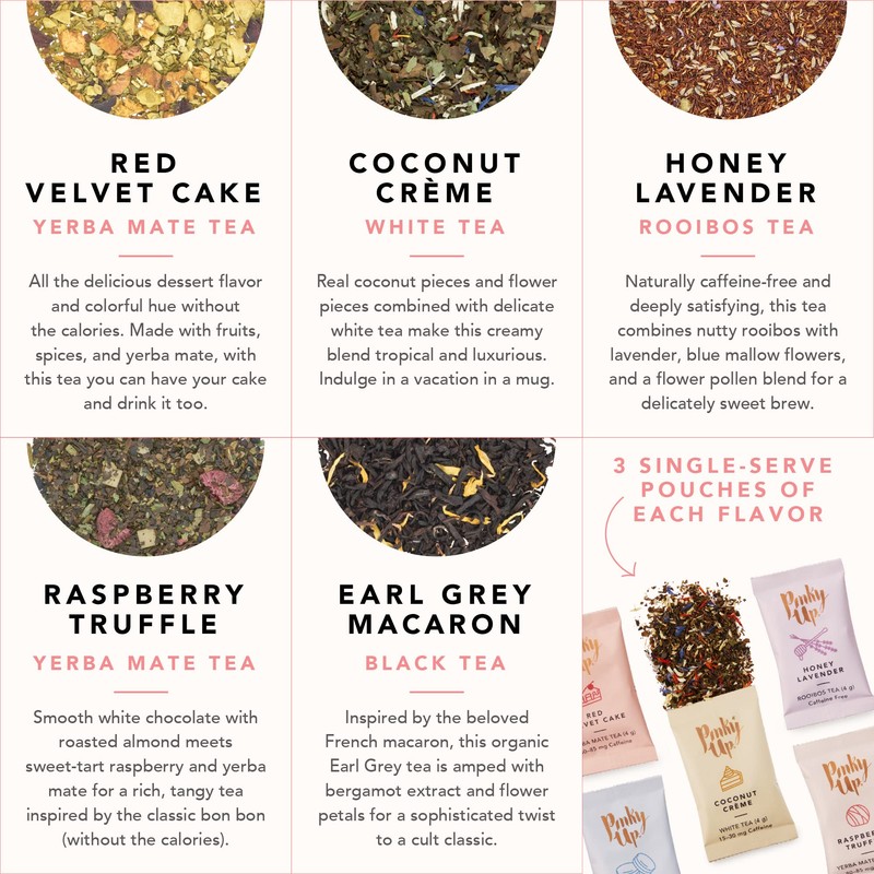 Pinky Up Loose Leaf Tea Sampler Set - Calorie Free