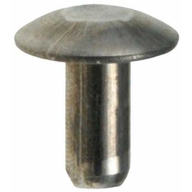 100 3/16 Brazier Head Solid Aluminum Rivets 3/8 Length Clipsandfasteners Inc