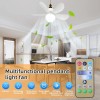 TSUINZ LED Ceiling Light Fan W/ Remote Adjustable Wind &