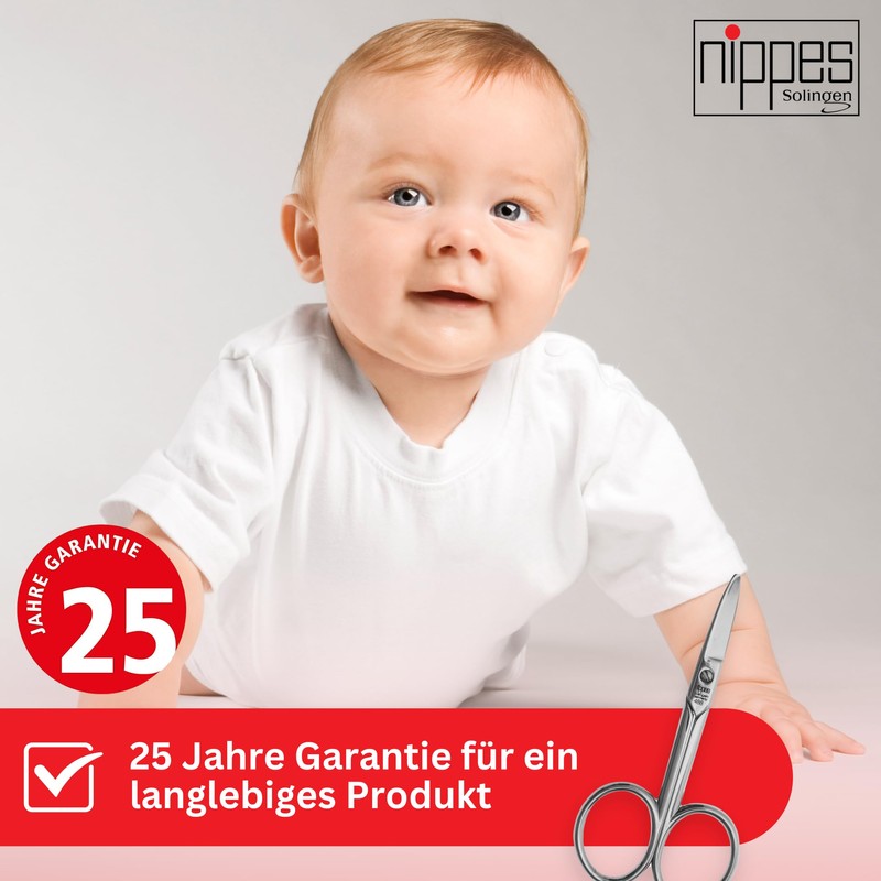 Nippes Solingen Baby Nail Scissors 1 Piece Nickel Plated Steel