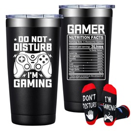 Grifarny Gamer Gifts - Gamer Gifts for Men - Gaming Gift for Him, Boyfriend, Husband Adults - Do Not Disturb, I'm Gaming Tumbler Cup 20 oz