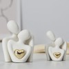 Lyaciomn Mini Abstract Sculpture Home Decor Knick Knacks Couples Love