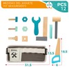 WOOMAX 49304 Tool Belt for Children, Includes 12 Pieces, Children's