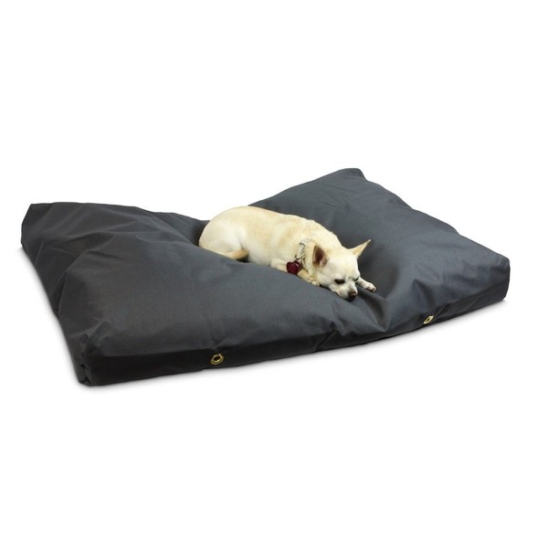 Snoozer Waterproof Rectangle Pet Bed, Large, Gunmetal, 36 by 59-Inch
