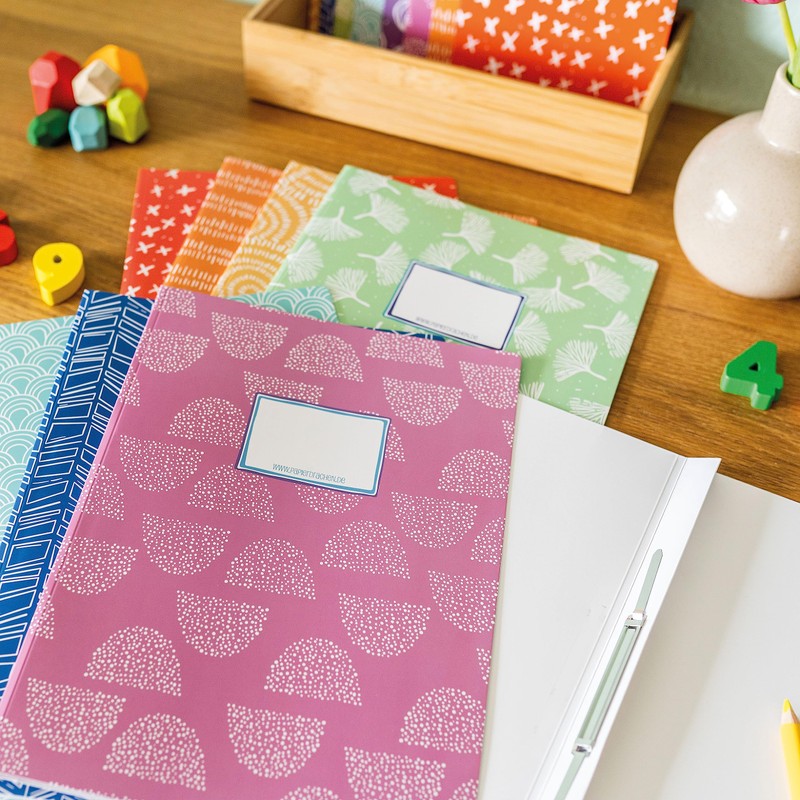 Papierdrachen 8 high-quality cardboard file folders for children, DIN A4,