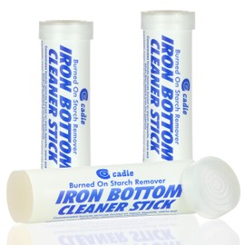 Steam Iron Bottom Cleaner Stick – Removes Build-Up Starch, Melted Fabric, Glue from Hot Iron – Eliminates Sticky Residue On Any Iron Soleplate on The Market - Easy to Use – 3 Pack