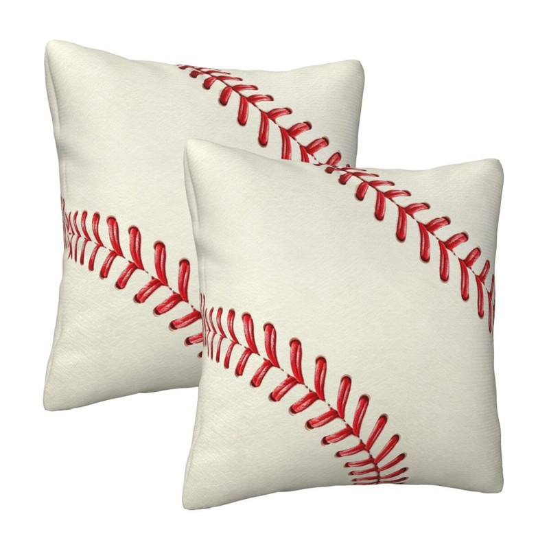 Football Pillow Covers, 18 x 18 Inch Set of 2