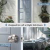 KNOBWELL 4 Pack Brushed Nickel Door Knob with Lock and