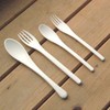 Nagao Heat Resistant Plastic Dinner Cutlery Set of 8 White