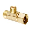 Add-A-Tee Adapter，Lead-Free Splitting Water Supply Fitting 3/8" Compression Inlet x