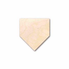 Unfinished Wood Home Plate Baseball Softball Diamond Base Silhouette Craft up to 46" DIY 24" / 1/8"