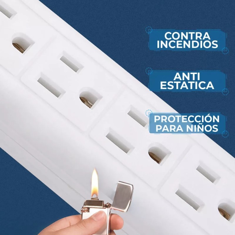 EGTMA Multi Contactos De 6 Puertos Conexión Versátil