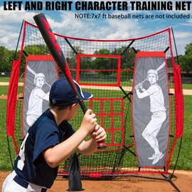 4-Piece Premium Baseball & Softball Pitching Training Kit: Adjustable 9-Hole Target Net, Realistic Dummy Batter for Precision Practice, Portable Strike Zone Trainer to Enhance Hitting Accuracy