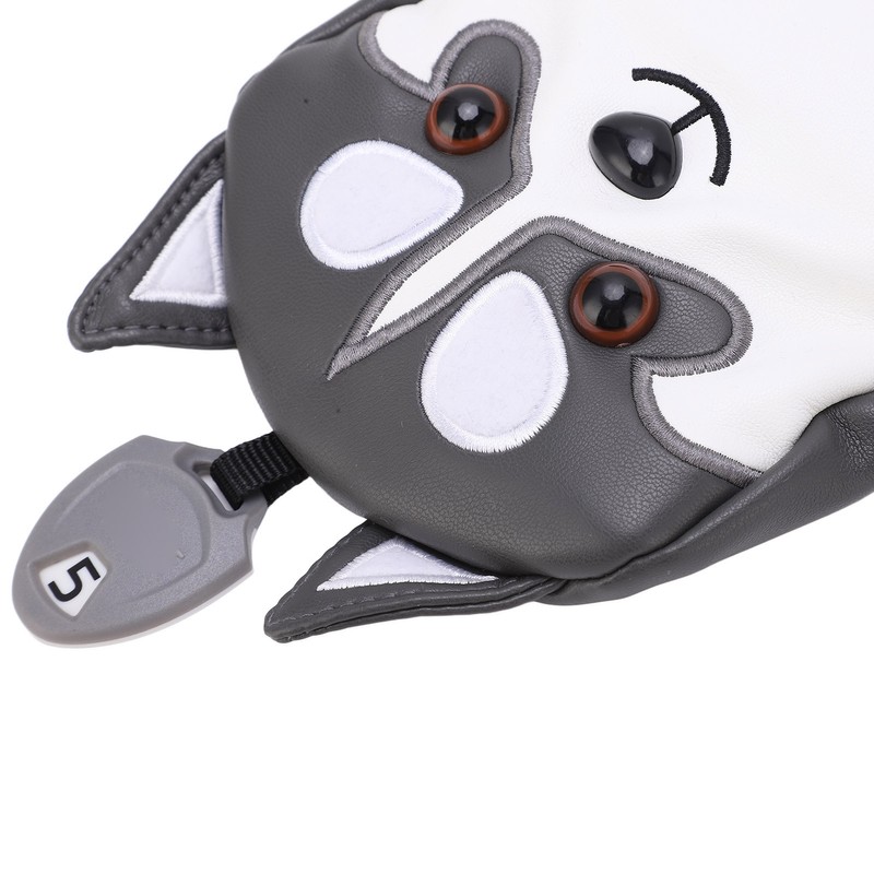 Dog Shaped Golf Wood Head Covers Waterproof Sunscreen PU Club