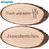 Geschenkissimo Bark Board XXL with Engraving, Name + Motif, Oval