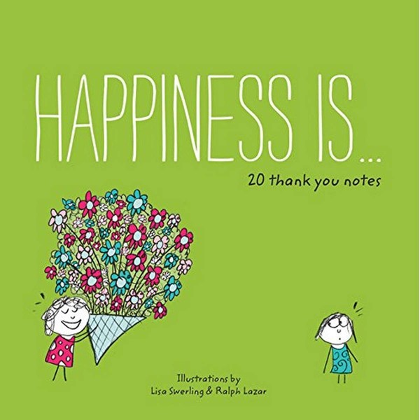Happiness Is . . . 20 Thank You Notes (Pick Me Up Gifts, Cheerful Thank You Cards)
