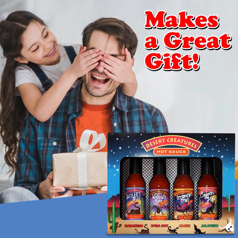 Desert Creatures Hot Sauce Gift Set 4 Pack - 4