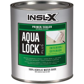 INSL-X AQ040009A-04 Aqua Lock Plus 100% Acrylic Water-Based Sealer Primer, 32 Fl Oz (Pack of 1), White
