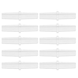 INFINAUTO Plastic Hose Barb Fittings, 3/16" Stright Barb Connector Plastic Clear, 10 Pcs