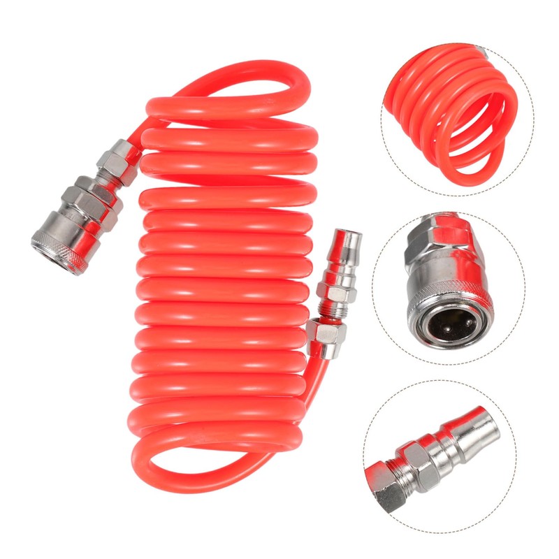 COHEALI Air Compressor Hose with Bend Fittings Flexible Airline Tube