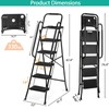Segawe 5 Step Ladder w/ Tool Platform Anti-Slip Wide Pedal