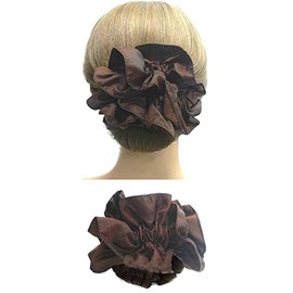 Twist 'n' Twirl to make a bun with bun ornament - Satin/brownWandBrown
