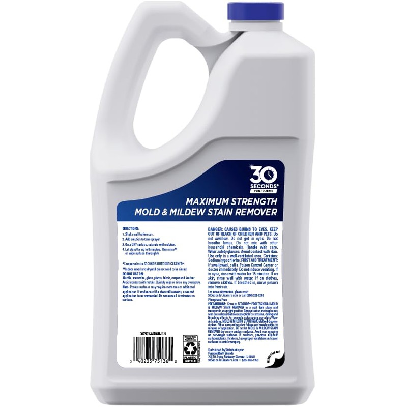 30 SECONDS Pro Mold and Mildew Stain Remover | Scrub