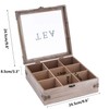 handrong Tea Box Organizer - Rustic Tea Bag Storage,Teas Bag