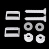 2Pcs Plastic Toilet Seat Screws, Nuts and Washers,Hinge Bolt Replacement