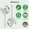 ANNFUZ 3Pack [Keyed Alike] Entrance Door Levers,Exterior Interior Keyed Door