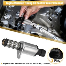 X AUTOHAUX 55209167 9S51-12K073-AA Oil Control Variable Valve Timing VVT Solenoid for Ford KA Hatchback 1.2L 2008-2012 for Fiat 500 1.2L 1.4L 2007-2011