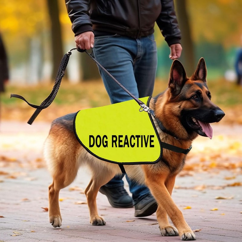 CENWA Reactive Dog Jacket Vest - Reactive Training Slogan Warning