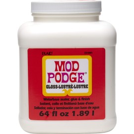 Plaid:Craft CS15091 Mod Podge Waterbase Sealer, Glue and Finish, 64 oz, Gloss