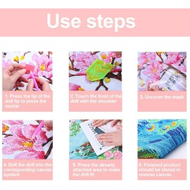 5D Diamond Painting Kit Lion Full Diamond Embroidery Cross Stitch Crystal Rhinestone Embroidery Diamond Kit Home Decor Art Gift DIY Diamonds Painting Set for Home, Wall and Entrance Decorations