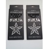 International Arrivals Ninja Black Wood Graphite Pencils 24 Pack