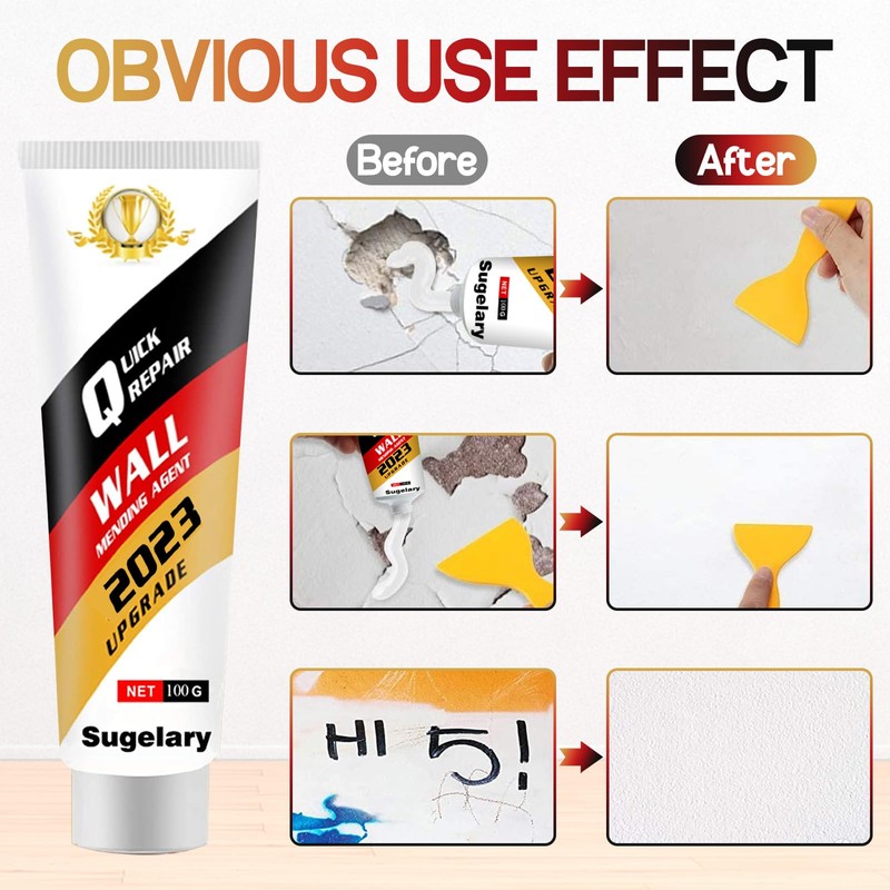 Sugelary Drywall Patch Repair Kit with Scraper, Wall Spackle Paste,